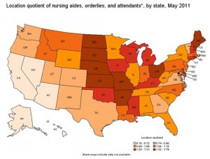 CNA Salary Prospects by State