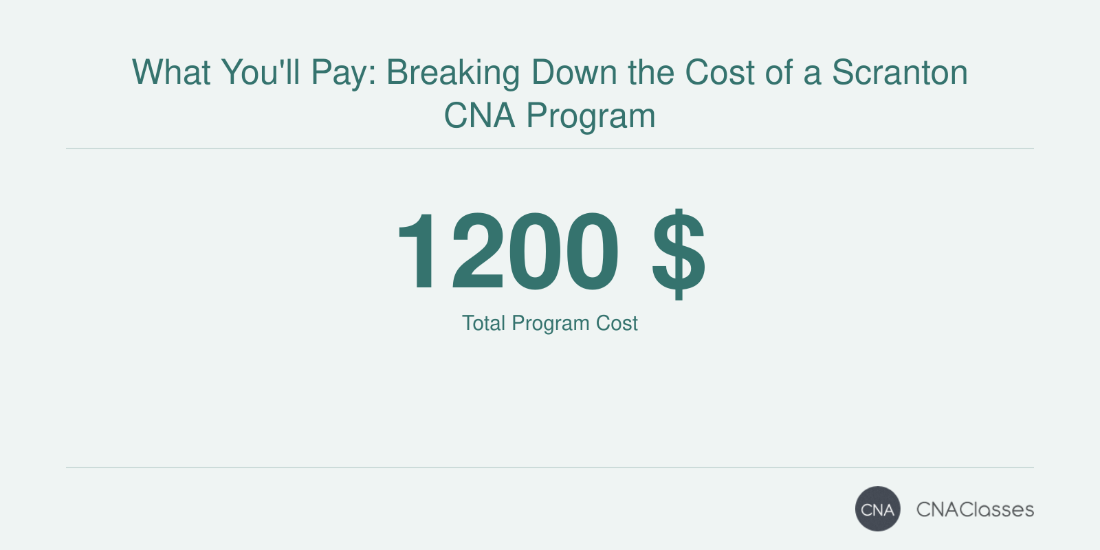 What You'll Pay: Breaking Down the Cost of a Scranton CNA Program