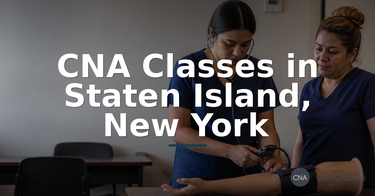 CNA Schools in Staten Island, NY | Classes & Programs