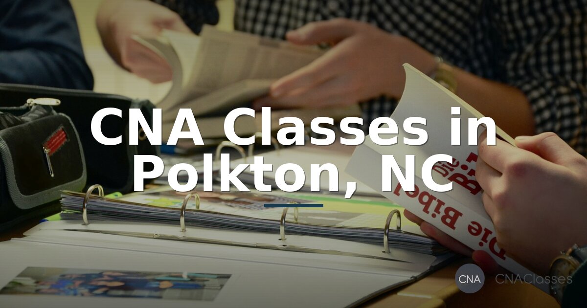 CNA Classes in Polkton, NC | How to Become a CNA Near You