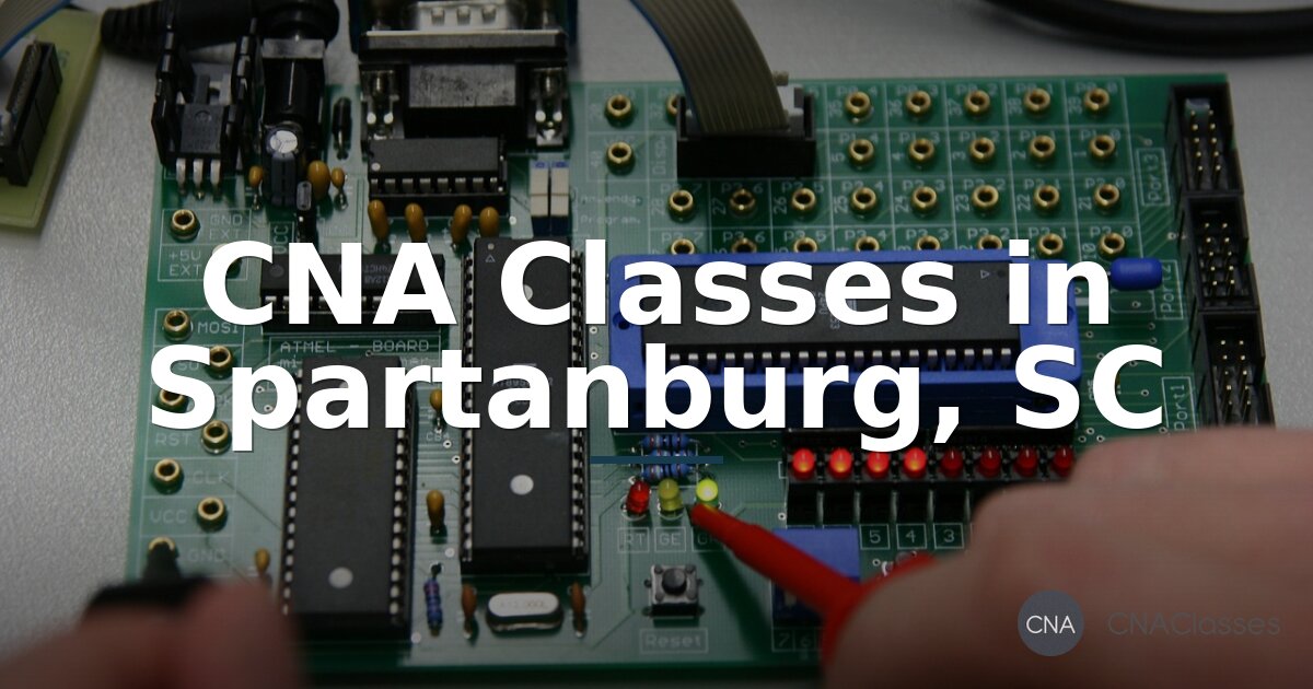 CNA Classes in Spartanburg, SC: Compare Programs & Costs
