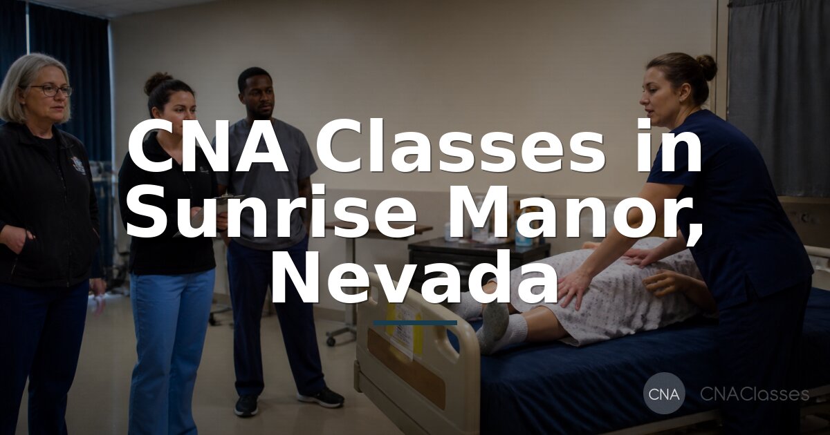 CNA Schools in Sunrise Manor, NV | Compare Programs