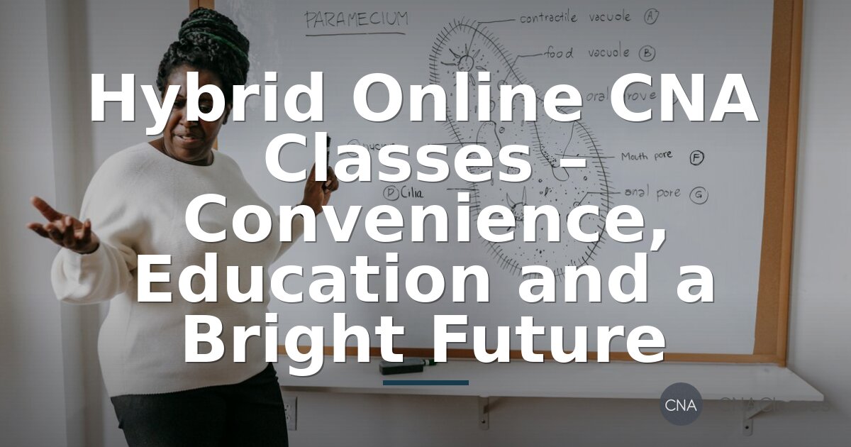 Hybrid Online CNA Classes – Flexible, Convenient, Career-Focused