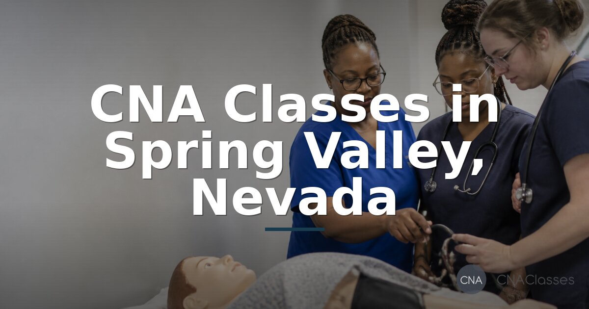 CNA Schools in Spring Valley, NV | Compare Training Options